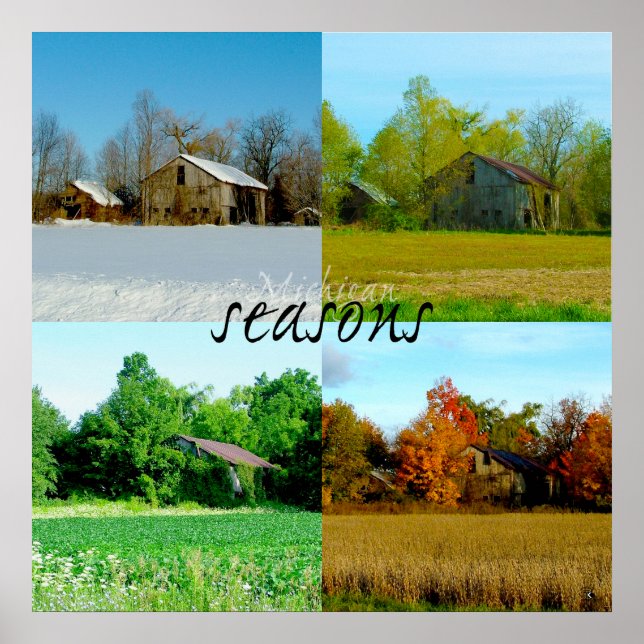 Poster Quatro estações de Michigan (Frente)