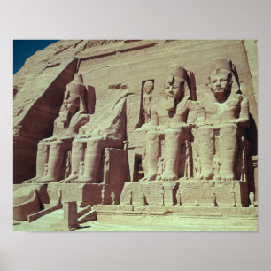 Pôster Quatro figuras colossais do rei