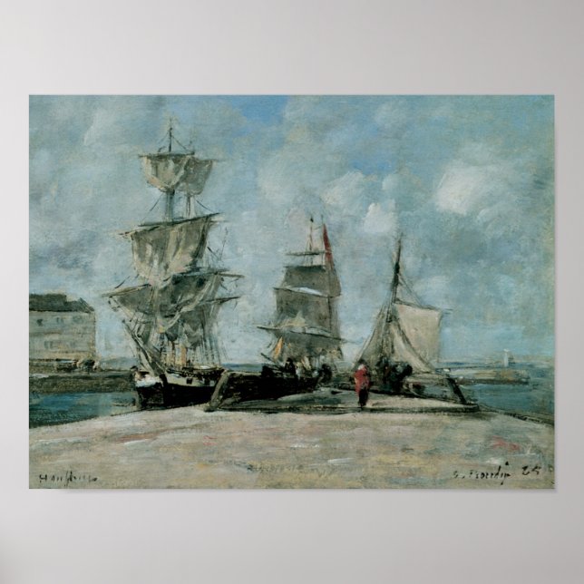 Poster Quay em Honfleur (Frente)