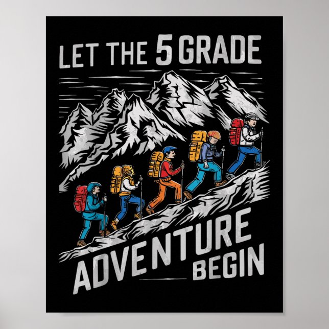 Poster Que A Aventura De 5 Comece De Quinto Grau (Frente)