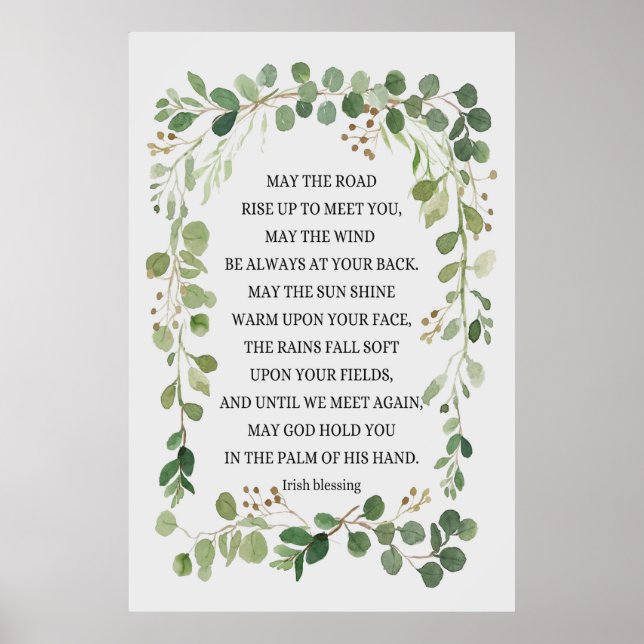 Poster Que a estrada suba para conhecê-lo (Frente)