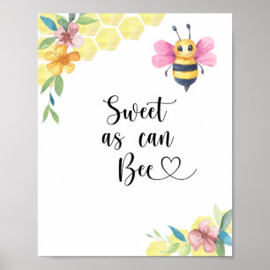 Poster Que Bela Abelha. Bee Girl.