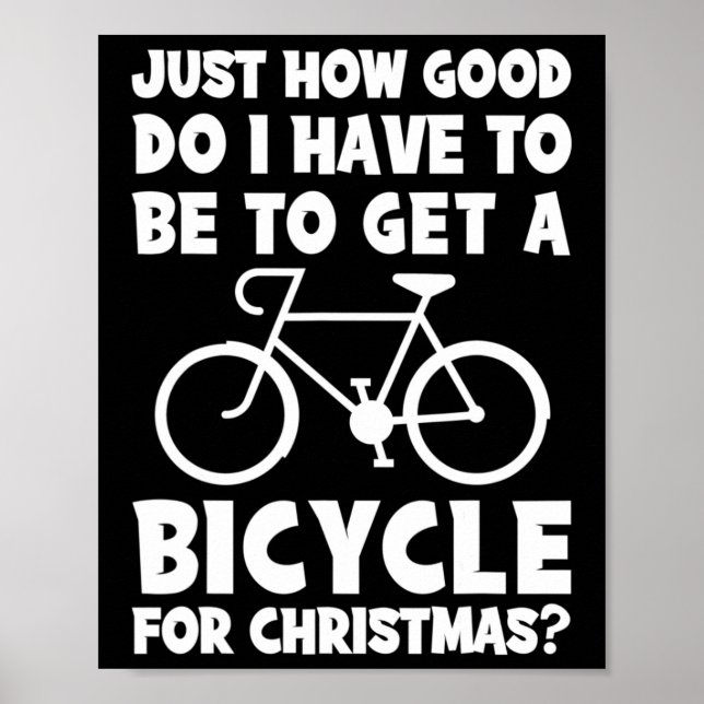 Poster Que Bom Eu Tenho Que Ser Para Fazer Uma Bicicleta  (Frente)