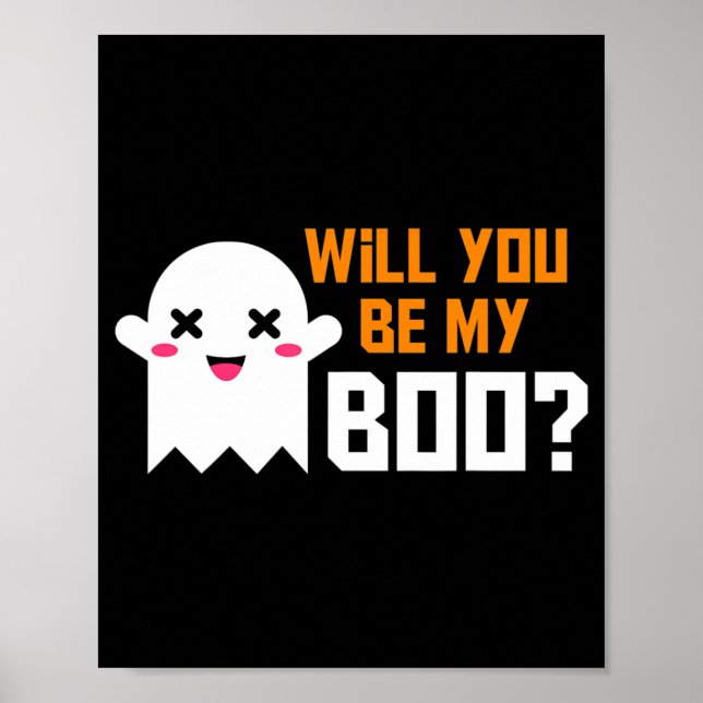 Poster Que Bonito Você Será Meu Fantasma De Boo Halloween (Frente)
