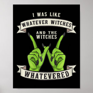 Poster Que Bruxas Bruxas Wiccan Figurume Hallowee