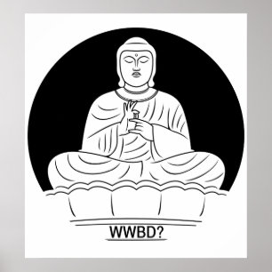 Pôster Que Buddha faria?