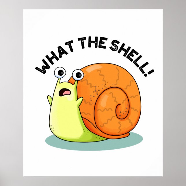 Poster Que Caracol Engraçado Da Shell (Frente)