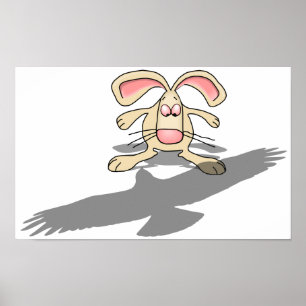 Poster Que...? Cartoon de Coelho