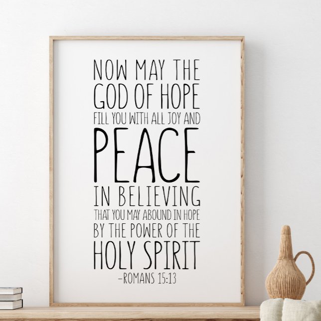 Poster Que Deus Da Esperança, Romanos 15:13 (Criador carregado)