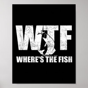 Poster Que diabos Onde está o peixe Presentes engraçados