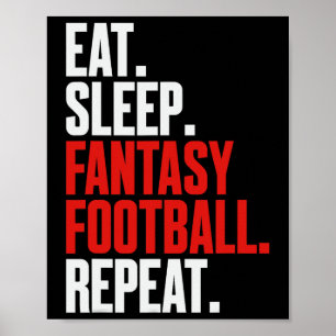 Poster Que Diz Que Dorme Fantasia O Futebol Repete