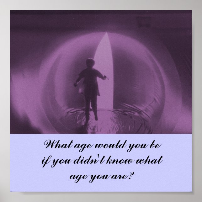 Pôster Que idade você teria? -poster (Frente)