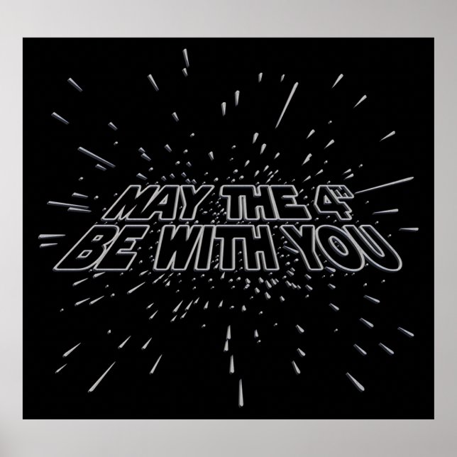 Poster Que O 4º Esteja Com Você (Frente)