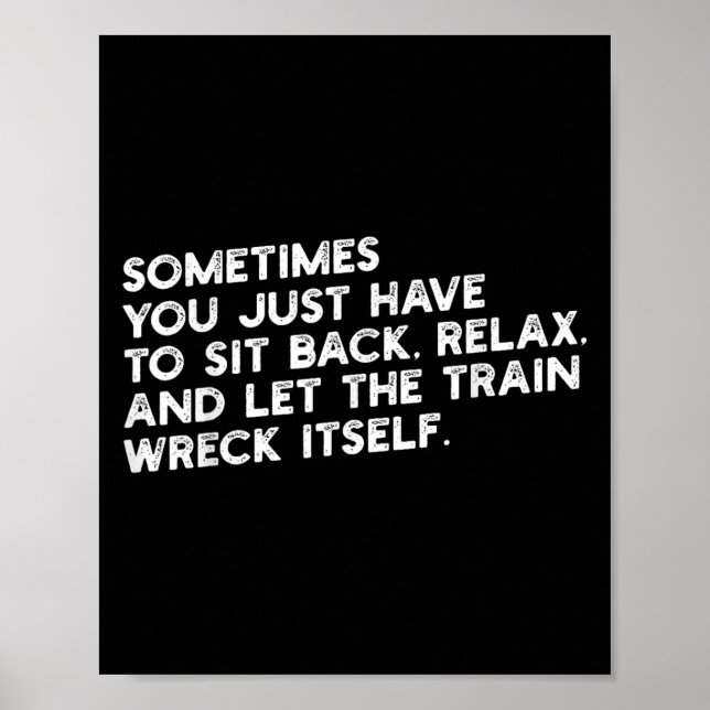 Poster Que O Comboio Se Destrua Metaforicamente (Frente)