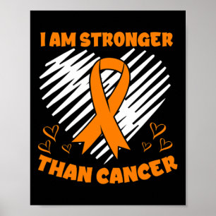 Poster Que o Coração de Consciência da Leucemia do Cancer