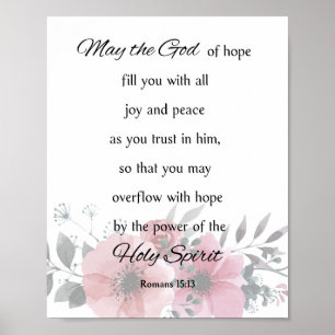 Poster Que o Deus da esperança o preencha