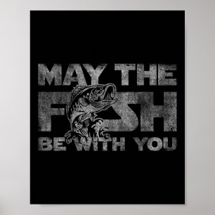 Poster Que O Peixe Esteja Com Você Seu Divertido Gif De F
