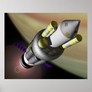 Pôster Que orbita de Orion do projeto da NASA