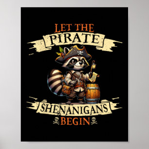 Poster Que Os Piratas Shenanigan Comecem O Pirata De Hall