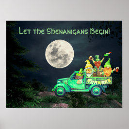 Poster Que os Shenanigans comecem a Lua Cheia dos Gnomos