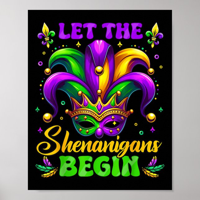 Poster Que Os Shenanigans Comecem A Mardi Gras 4 (Frente)