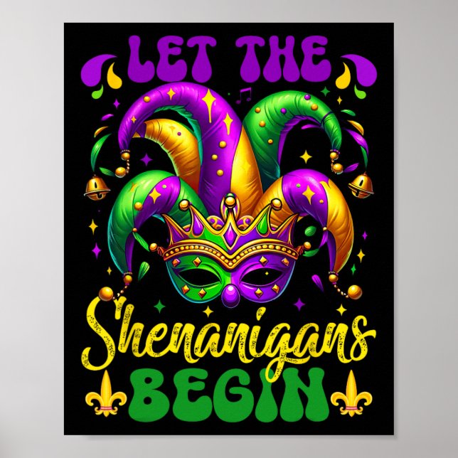 Poster Que Os Shenanigans Comecem A Mardi Gras 5 (Frente)