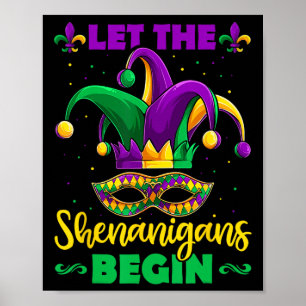 Poster Que Os Shenanigans Comecem A Mardi Gras Homens