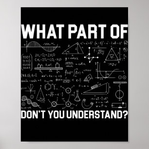 Poster Que parte da matemática você não entende professor