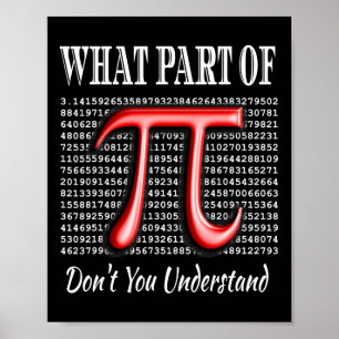 Poster Que parte de você não entende o Dia de Pi do Prese