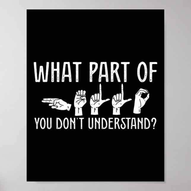 Poster Que parte de vocês não entende professor de Design (Frente)