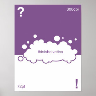 Poster Que pia batismal? 72 pontos Helvética