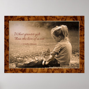 Pôster Que presente maior que o amor de um gato.