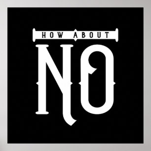 Poster Que Tal Nenhuma Tipografia