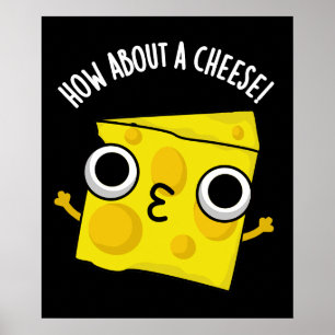 Poster Que tal um beijo engraçado de queijo Piadas BG esc