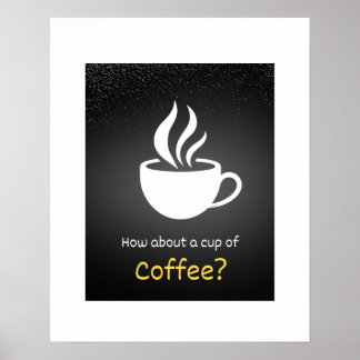 Poster Que tal uma xícara de café?