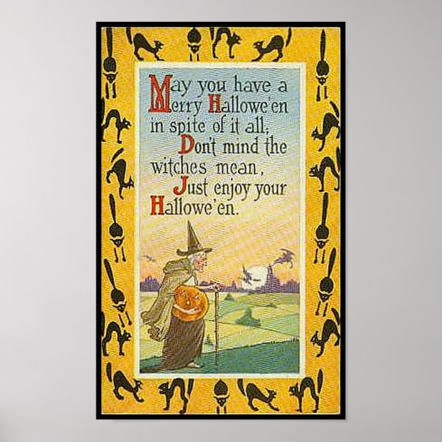 Pôster Que Tenha Um Halloween Feliz (Frente)