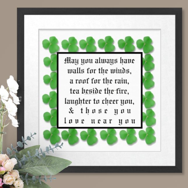 Pôster Que tenhas sempre paredes para os ventos. (Criador carregado)