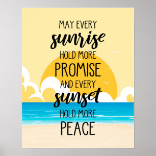 Poster Que Todo O Sol Possua Mais Arte De Praia Prometida