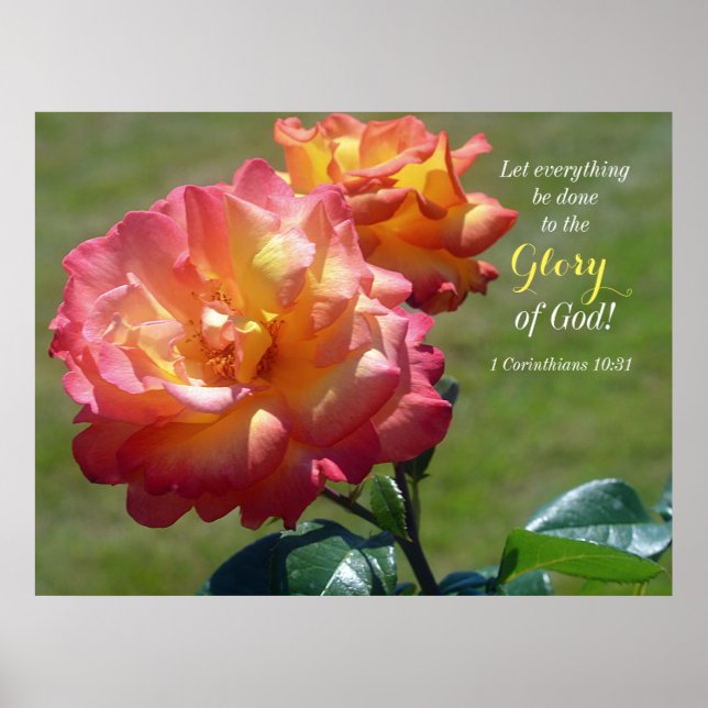 Poster Que tudo seja feito à glória de Deus! (Frente)