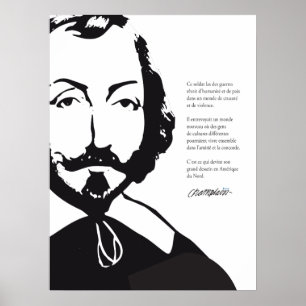 Pôster Québec Samuel de Champlain 1608 Nouvelle-França