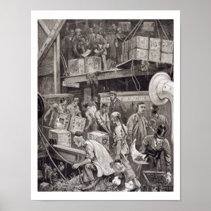 Poster Quebra a granel em Conselho de navio Tea em Londre