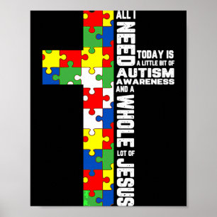 Poster Quebra-cabeça da Cruz de Jesus Conscientização do