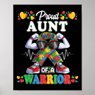 Poster Quebra-cabeça De Fita Autista Tia Da Consciência D