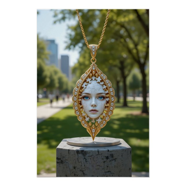 Pôster Quebra-cabeça Face Pendente (Frente)