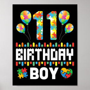 Poster Quebra-cabeça Heart Bylloons Feliz Autismo 11 Yea