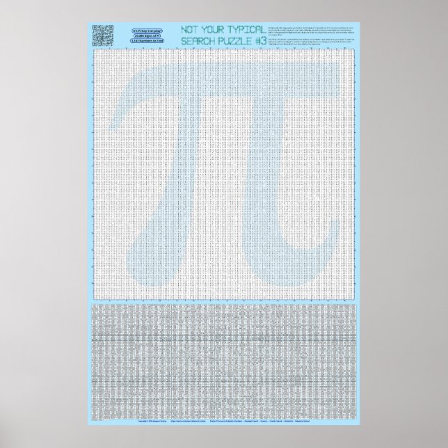 Poster QUEBRA-CABEÇA nº 3: Pi Day - Standard (Frente)