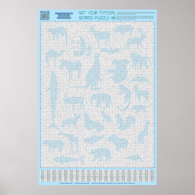 Poster QUEBRA-CABEÇA nº 6: Grupos de animais - Diabólico (Frente)