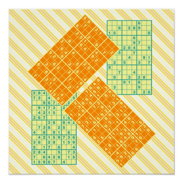 Pôster Quebra-cabeça Sudoku (Frente)