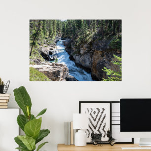 Poster Quebra d'água canadense pitoresca, Stanley Falls