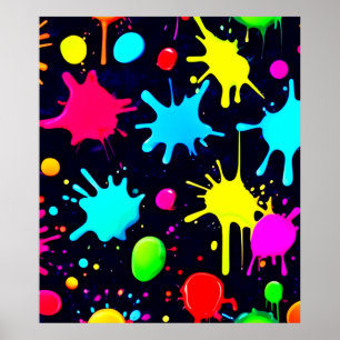 Poster Quebra de Arte do Splatter